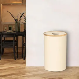 Relaxdays Pfandflaschen Sammelbehälter 100 l Beige