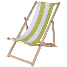 Eichhorn Kinder-Sonnenstuhl 43 x 99 cm grün-weiß gestreift klappbar