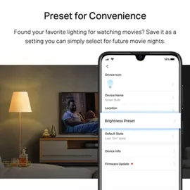 TP-Link Tapo L510E smarte WLAN Glühbirne E27, dimmbar 8.7 W, kein Hub notwendig, kompatibel mit Alexa, Google Assistant, Abläufe und Zeitpläne, Abwesenheitmodus, App, Warm Weiß, 2er pack