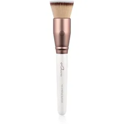 Luvia Cosmetics Prime Vegan Prime Buffer kegelförmiger Make-up Pinsel Pearl White / Metallic Coffee Brown 1 St.