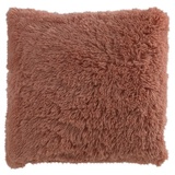 Home4You Kissen, 50 x 50 cm - Rosa - Polyester - Velours