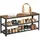 VASAGLE Sitzbank LBS078B01 braun, schwarz Holz 100,0 cm