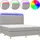 vidaXL Boxspringbett 180 x 200 cm Hellgrau