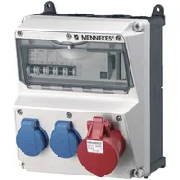 Mennekes Schuko-Steckdose 3-fach Blau