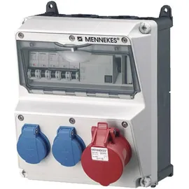 Mennekes Schuko-Steckdose 3-fach Blau