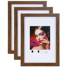 Ideal Trend Bilderrahmen Lifestyle braun 20x30 cm 3er Set