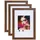 Ideal Trend Bilderrahmen Lifestyle braun 20x30 cm 3er Set