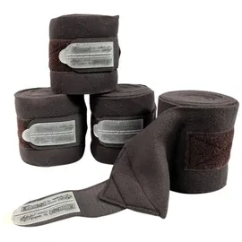 EQuest Fleece Bandage Act-Line für Pferde, 4er Set - Mocha