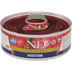 FARMINA N&D Cat Quinoa Digestion Nassfutter für Katzen zur Verbesserung der Verdauung 80 g