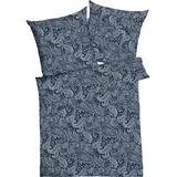 KAEPPEL Glory Floral Blau 135 x 200 cm + 80 x 80 cm