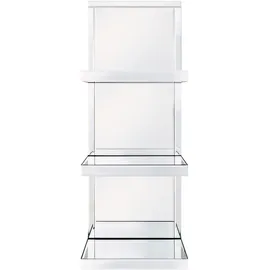 Beliani Wandregal 41 x 20 x 108 cm Silber