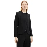 Tom Tailor 1038703 Ottoman Structure Blazer Deep Black 2XL