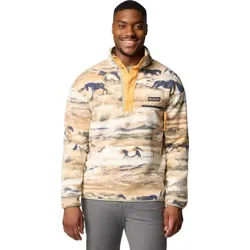 Columbia Helvetia II Printed Half Snap Fleece lemon wash roaming (758) XL