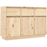 vidaXL Sideboard 110x34x75 cm Massivholz Kiefer