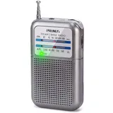 PRUNUS DE333 Mini Radio Batteriebetrieben, AM FM UKW Radio Klein Mittelwellenradio mit Exzellentem Empfang, mit Signalanzeige, Kleines Radios mit AAA-Batterie betrieben zum Spazierengehen, Camping.