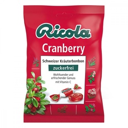 Ricola ohne Zucker Cranberry Bonbons
