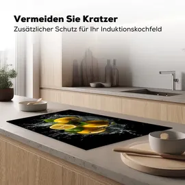 onlywow Herdabdeckplatte 85 x 52 cm Gelb/Schwarz