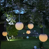 MARELIDA LED Solar Kugelleuchte 20cm bis zu 8h Licht - für Außen