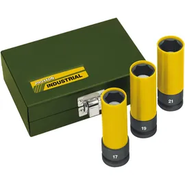 PROXXON Impact Steckschlüsselsatz, 1/2", 3-tlg. (17, 19, 21 mm), 85mm lang