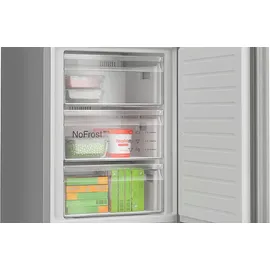 Bosch Serie 4 KGN392LAG Kühl-Gefrierkombination (363 l, 2030 mm hoch, Metall-Optik)