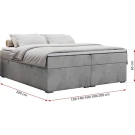 MKS Meble BESS 200 x 200 cm H3 Hellgrau