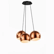 s.luce Ball 3-flg. 20 cm Rund Kupfer/Schwarz