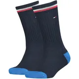 Tommy Hilfiger 2er Pack TOMMY HILFIGER Iconic Sportsocken Kinder 563 - midnight blue 31-34