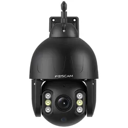Foscam SD8P WLAN Überwachungskamera Schwarz 8MP (3840x2160), Dualband-WLAN, Schwenk- und Neigefunktion, 4x optischer Zoom