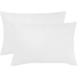 BettwarenShop Single Jersey Kissenbezug Ulm 2er Pack 40x60 cm | weiss - weiß