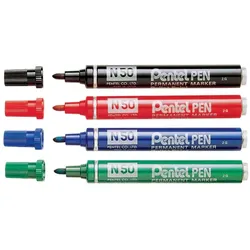 Pentel Permanent Marker N50, braun, Rundspitze