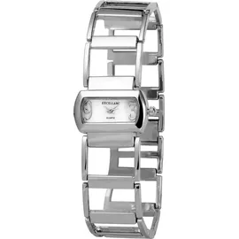 Excellanc Damenuhr Edelstahlarmband silberfarben Analog Quartzwerk - Silber
