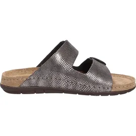 ROHDE Damen Pantolette Schnalle Rodigo-D 5872, Größe:41 EU, Farbe:Grau - Grau - 41