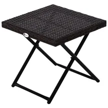 Outsunny Gartentisch klappbar 40 x 40 x 40 cm Braun