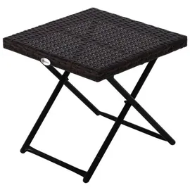 Outsunny Gartentisch klappbar 40 x 40 x 40 cm Braun