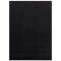KADIMA DESIGN Teppich Kurzflor Waschbar LECH in Schwarz, einfarbig, 140 x 200 cm