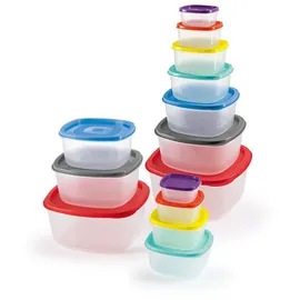 GOURMETmaxx Frischhaltedose mehrfarbig 24,40 x 25,00 x 25,00 cm 1,025 l 28-teiliges Set