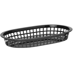 Servierkörbe im Fastfood-Stil, HENDI, Schwarz, 6 Stk., 275x175x(H)38mm