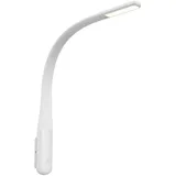 Kalb Material Für Möbel Bettleuchte 'Sedani' 4W Leseleuchte Flex Silikonhals warmweiss, Farbe:Weiß