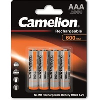 Camelion Rechargeable Micro AAA NiMH 600mAh, 4er-Pack (NH-AAA600BP4)