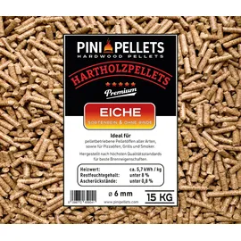 PINI Pellets 6 mm 15 kg Hartholz