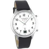 Falkenberg & Söhne Falkenberg & Söhne Funkarmbanduhr japanisches Quarzuhrwerk Funkuhr 42 mm Leder 22 mm Funksignal DCF77 Herrenarmbanduhr Damenarmbanduhr Digitale