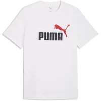 Puma Essentials 2 Colour No. 1 Logo T-Shirt rot/weiß XXL