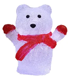 LED Acryl Figur Weihnachten Eisbär