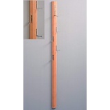 M2 Kollektion Garderobe / Wandgarderobe mit Klapphaken Palo, Echtholz Kernbuche massiv geölt, 185x8x4cm