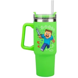 Paladone Minecraft Green 900ml Multiway Travel Cup Straw