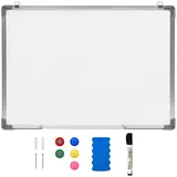 vidaXL Magnetisches Whiteboard Weiß 70 x 50 cm Stahl