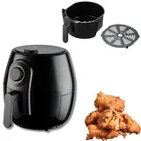 Starlyf Starlyf® Heißluftfritteuse 3,8 Liter, Timer, spülmaschinenfest Oil Free Fryer,