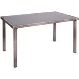 MCW MCW-G19 Gartentisch 120 x 75 x 71 cm Grau/Braun