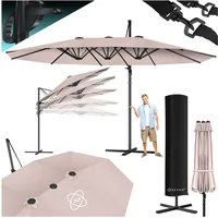 Kesser KESSER® Sonnenschirm Doppelsonnenschirm 4,6m x 2,7m Ampelschirm Abdeckung