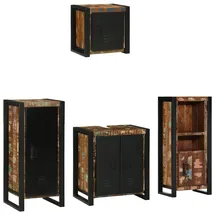 vidaXL Badezimmermöbel-Set 4-tlg. Braun